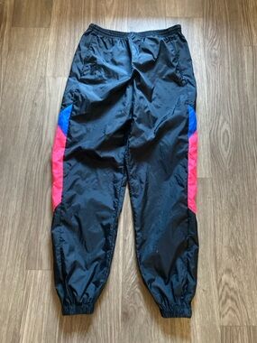 Nike vintage track pants 90s windbreaker black, red,blue,  retro street wear.